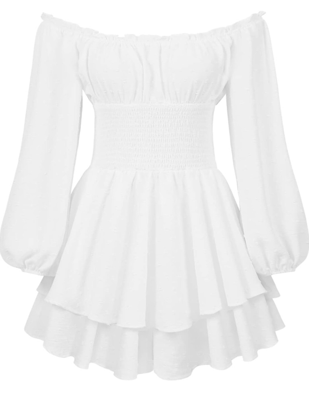 Elegant White Off-Shoulder Jumpsuit